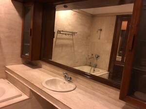 Bathroom in 4 BHK Builder Floor at Vasant Vihar – for Rent