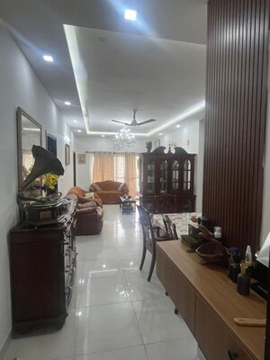 Living Room in 3 BHK Apartment at Lewis Glorious A2, Hennur Road – for Rent