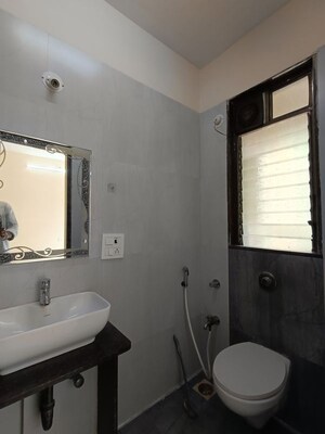 Bathroom in 2 BHK Apartment at Asmita Sand Dunes, Malad West – for Rent