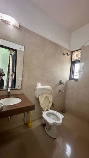 Bathroom in 3 BHK Builder Floor at Palam Vihar Residents Association, Palam Vihar – for Rent