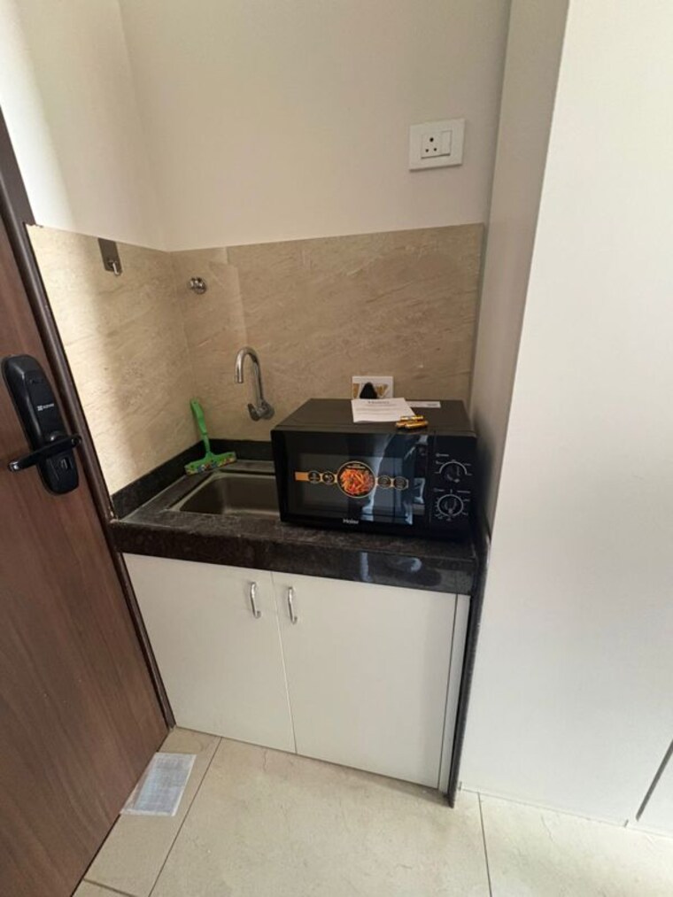 Kitchen, vj-indilife Studio 200 Sq.Ft. Apartment In Pashan Pune 10410375