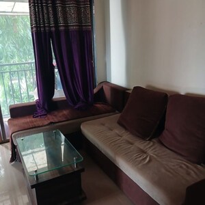 Living Room in 1 BHK Apartment at Horizon Classique 2, Ghodbunder Road – for Rent