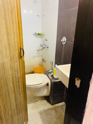 Bathroom in 1 BHK Apartment at Vihang Valley Phase1, Kasarvadavali – for Rent