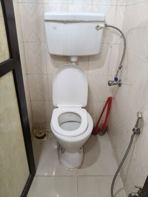 Bathroom in 1 BHK Apartment at Safal Park, Nerul – for Rent
