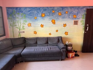 Living Room in 2 BHK Apartment at Palak Residency, Pimpri Chinchwad Pcmc – for Rent