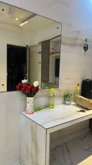Bathroom in 1 BHK Apartment at Vihang Valley Phase1, Kasarvadavali – for Rent