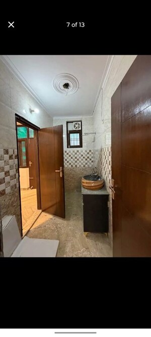 Bathroom in 3 BHK Builder Floor at Green Fields Colony – for Rent