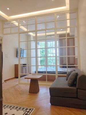 Living Room in 1 BHK Apartment at Dlf Phase V – for Rent
