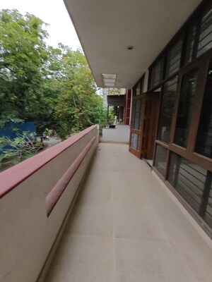 Balcony in 2.5 BHK Builder Floor at Sushant Lok I – for Rent