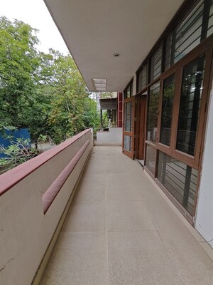 Balcony in 2.5 BHK Builder Floor at Sushant Lok I – for Rent