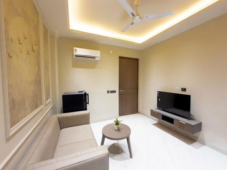 Living Room, sushant lok i 1 Bedroom 890 Sq.Ft. Builder Floor In Sushant Lok I Gurgaon 10410627
