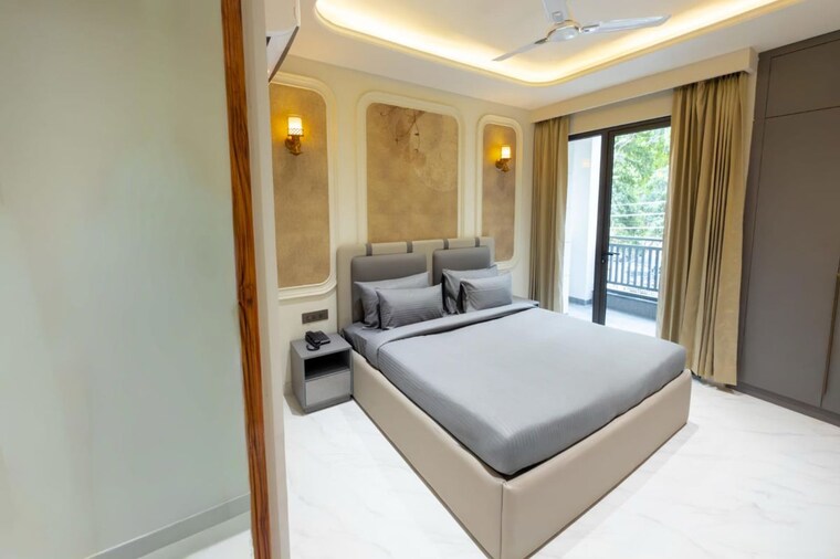 Bedroom, sushant lok i 1 Bedroom 890 Sq.Ft. Builder Floor In Sushant Lok I Gurgaon 10410627