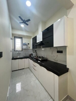 Kitchen in 2 BHK Builder Floor at Sushant Lok I – for Rent