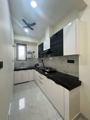 Kitchen in 2 BHK Builder Floor at Sushant Lok I – for Rent