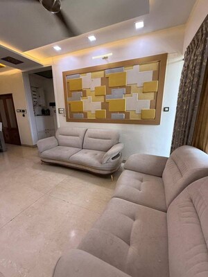 Living Room in 2 BHK Apartment at Hiranandani Meadows, Manpada – for Rent