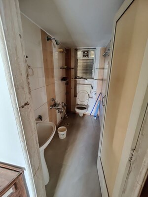 Bathroom in 3 BHK Apartment at Juhu Residency, Juhu – for Rent
