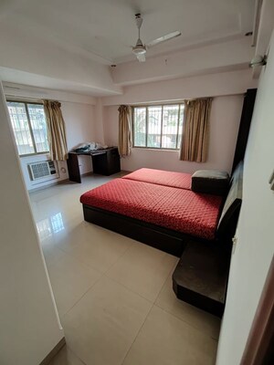 Living Room in 3 BHK Apartment at Juhu Residency, Juhu – for Rent