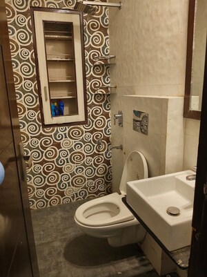 Bathroom in 2 BHK Builder Floor at Malviya Nagar – for Rent