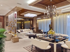 Living Room in 5 BHK Apartment at Windsor Grande Residences, Andheri West – for Rent