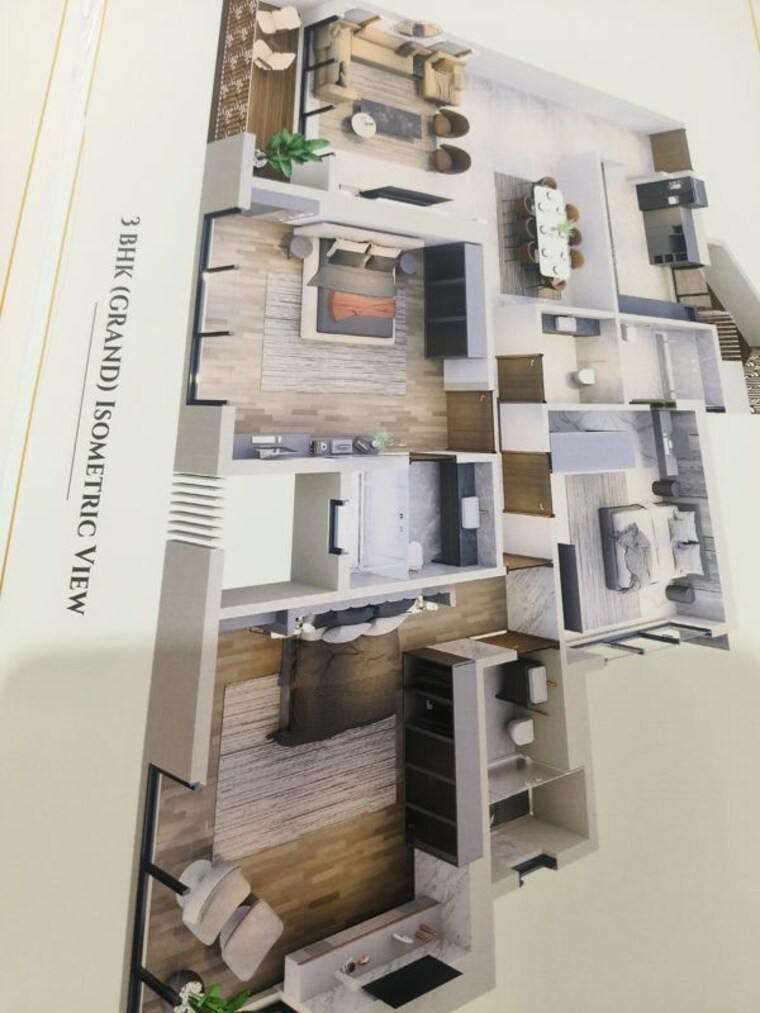 Floor Plan, seasons-pearl 3 Bedroom 1235 Sq.Ft. Apartment In Khadakpada Thane 10407860