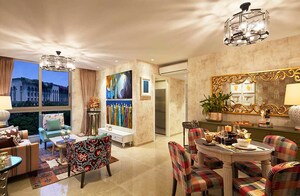 Living Room in 5 BHK Apartment at Crystal Atlantis, Andheri West – for Sale