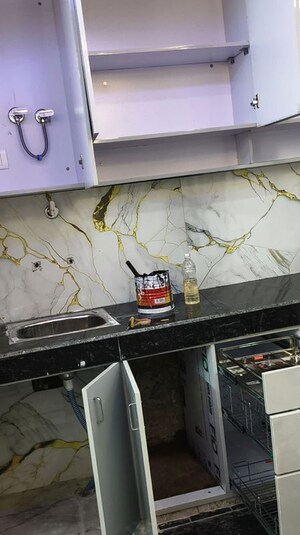 Kitchen in 1 BHK Builder Floor at Malviya Nagar – for Sale
