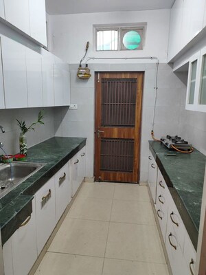 Kitchen in 3 BHK Apartment at Amrapali Hanging Gardens, Sector 107 – for Rent