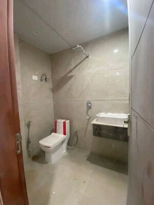 Bathroom in 3 BHK Apartment at Chattarpur – for Rent