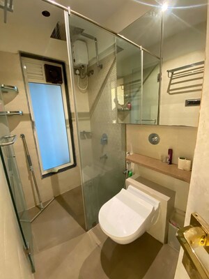 Bathroom in 2 BHK Apartment at Gurukrupa Marina Enclave, Malad West – for Sale