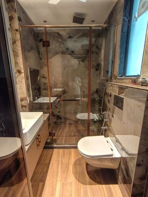 Bathroom in 4 BHK Builder Floor at Palam Vihar Residents Association, Palam Vihar – for Rent