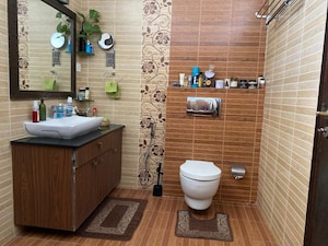 Bathroom in 4 BHK Apartment at Prestige Laughing Waters, Whitefield – for Rent