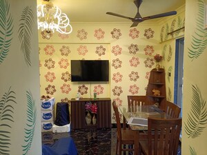 Living Room in 2 BHK Apartment at Wellwisher Royal City, Khopoli – for Sale