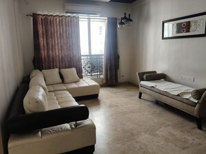 Living Room in 1 BHK Apartment at Hiranandani Fedora, Ghodbunder Road – for Rent