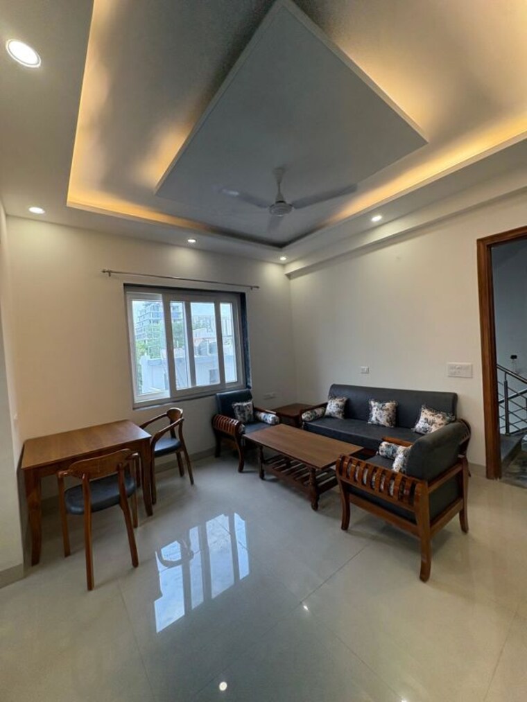 Living Room, sushant lok i 1 Bedroom 890 Sq.Ft. Builder Floor In Sushant Lok I Gurgaon 10411276