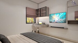 Bedroom in 3 BHK Apartment at Rajapushpa Imperia, Tellapur – for Rent