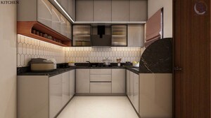 Kitchen in 3 BHK Apartment at Rajapushpa Imperia, Tellapur – for Rent