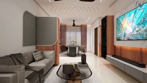 Living Room in 3 BHK Apartment at Rajapushpa Imperia, Tellapur – for Rent