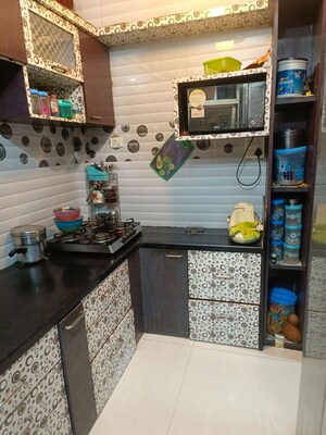 Kitchen in 2 BHK Apartment at Happy Home Sarvodaya Valley, Dombivli East – for Rent