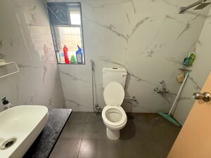 Bathroom in 3 BHK Villa at Mont Vert Tranquille, Wakad – for Rent