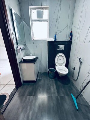 Bathroom in 3 BHK Apartment at Aerotown Hridayam, Gmada Aerocity – for Rent