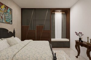 Bedroom in 3.5 BHK Apartment at SMR Vinay Iconia Hyderabad, Kondapur – for Rent