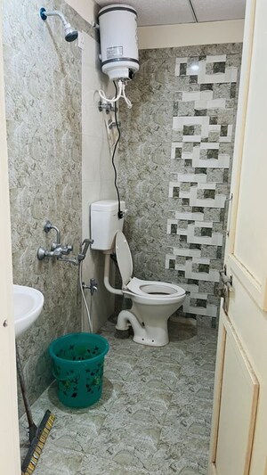 Bathroom in 2 BHK Apartment at Manglam Aadhar, Gandhi Path – for Rent