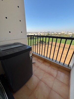 Balcony in 2 BHK Apartment at Manglam Aadhar, Gandhi Path – for Rent