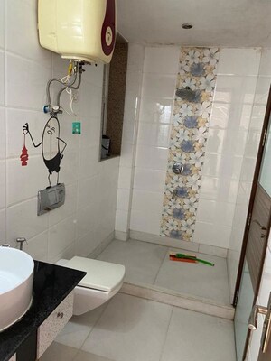 Bathroom in 3 BHK Builder Floor at Greater Kailash I – for Rent
