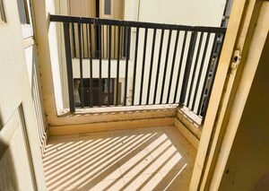Balcony in 3 BHK Apartment at SVP Gulmohur Garden, Raj Nagar Extension – for Rent