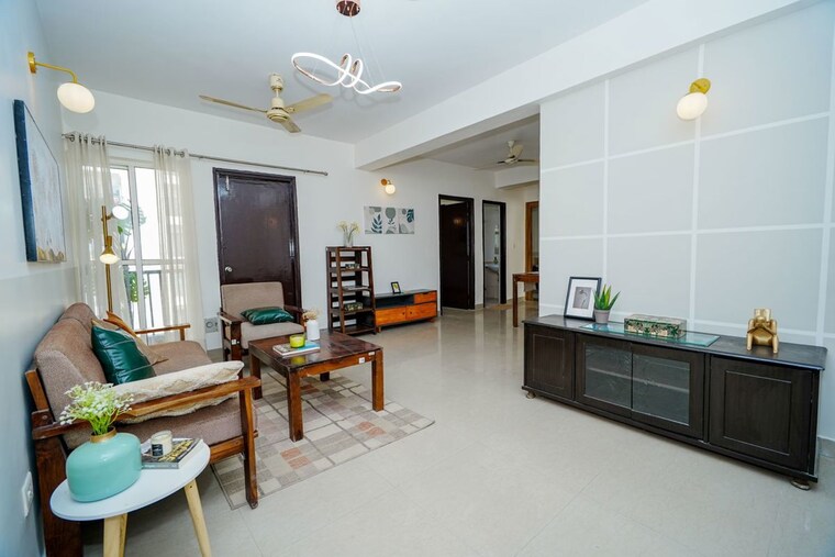 Living Room, sare-crescent-parc 3 Bedroom 1261 Sq.Ft. Apartment In Sector 92 Gurgaon 10079537