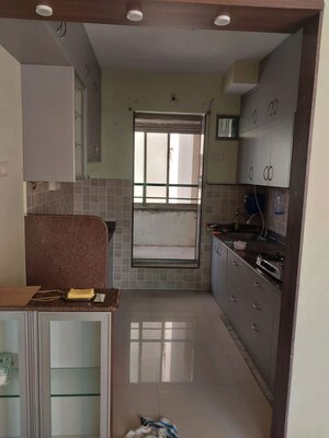 Kitchen in 4 BHK Apartment at Mahavir Square, Manpada – for Rent