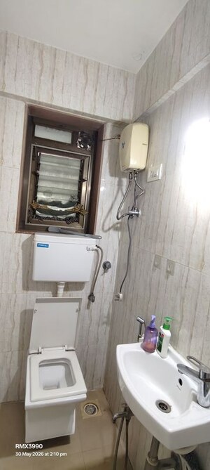 Bathroom in 2 BHK Apartment at DSS Mahavir Imperial, Bhandup East – for Rent
