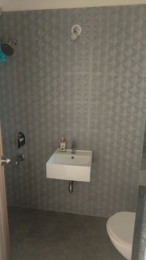 Bathroom in 2 BHK Apartment at Ashar Axis, Majiwada – for Rent
