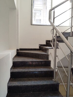 Staircase in 2 BHK Apartment at High Class Residency, Bavdhan – for Rent
